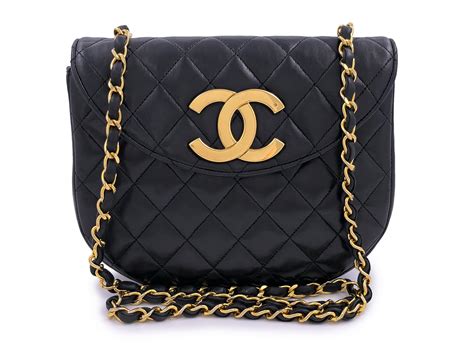 chanel vintage half moon flap